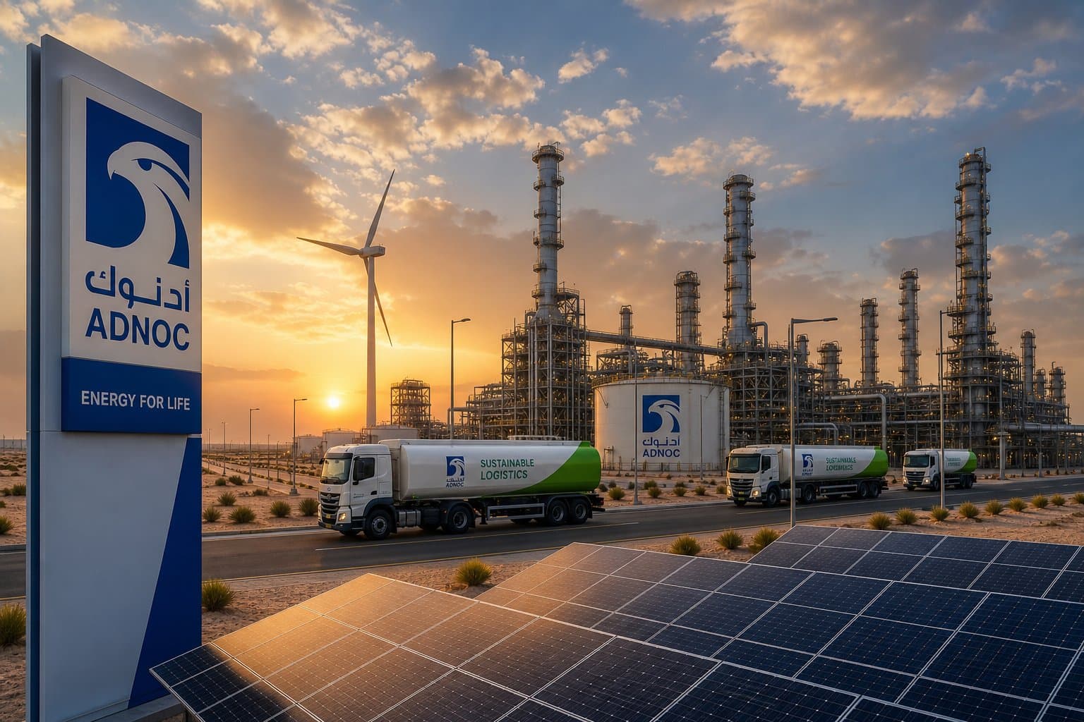 مستقبل الطاقة المستدامة والخدمات اللوجستية لحقول النفط في دولة الإمارات (2026 وما بعدها)